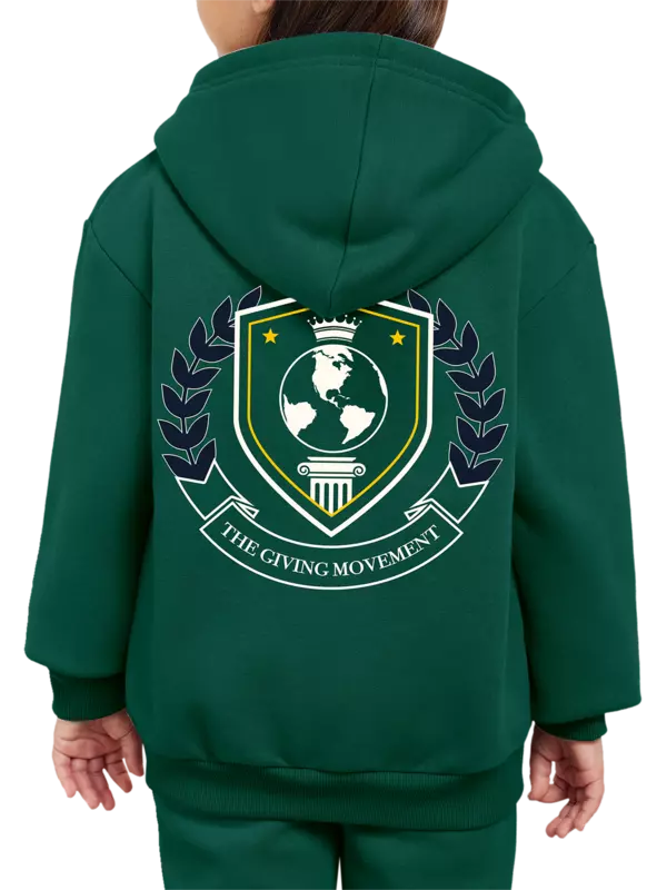 هودي بسحاب وطبعة شعار للأطفال