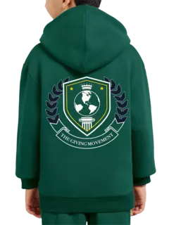 هودي بسحاب وطبعة شعار للأطفال