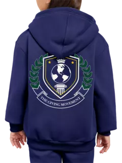 هودي بسحاب وطبعة شعار للأطفال