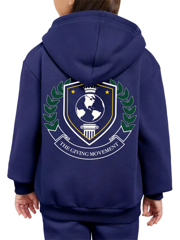 هودي بسحاب وطبعة شعار للأطفال