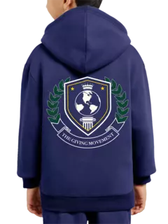 هودي بسحاب وطبعة شعار للأطفال