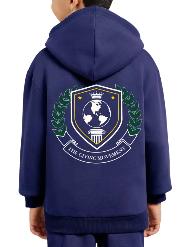 هودي بسحاب وطبعة شعار للأطفال