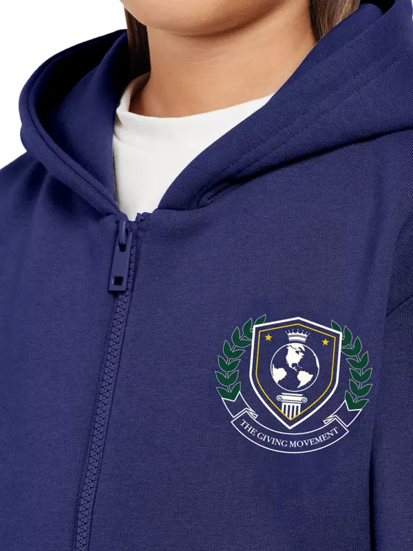 هودي بسحاب وطبعة شعار للأطفال