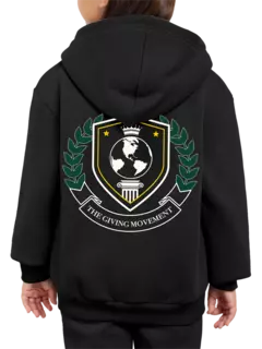 هودي بسحاب وطبعة شعار للأطفال