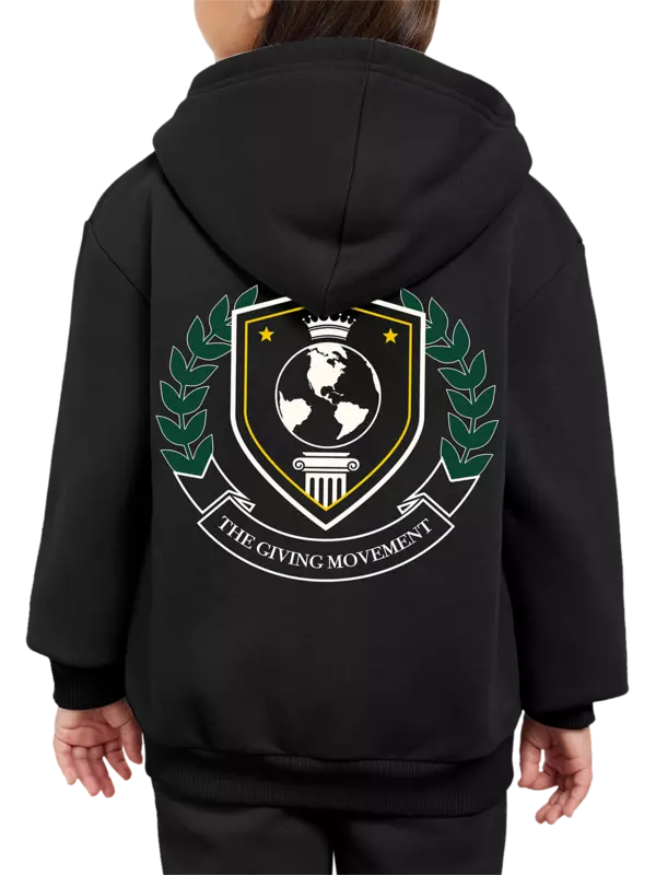 هودي بسحاب وطبعة شعار للأطفال