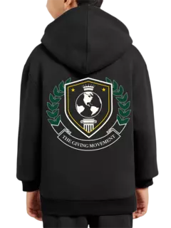 هودي بسحاب وطبعة شعار للأطفال