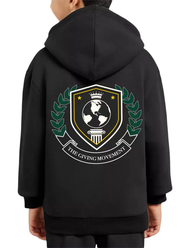 هودي بسحاب وطبعة شعار للأطفال