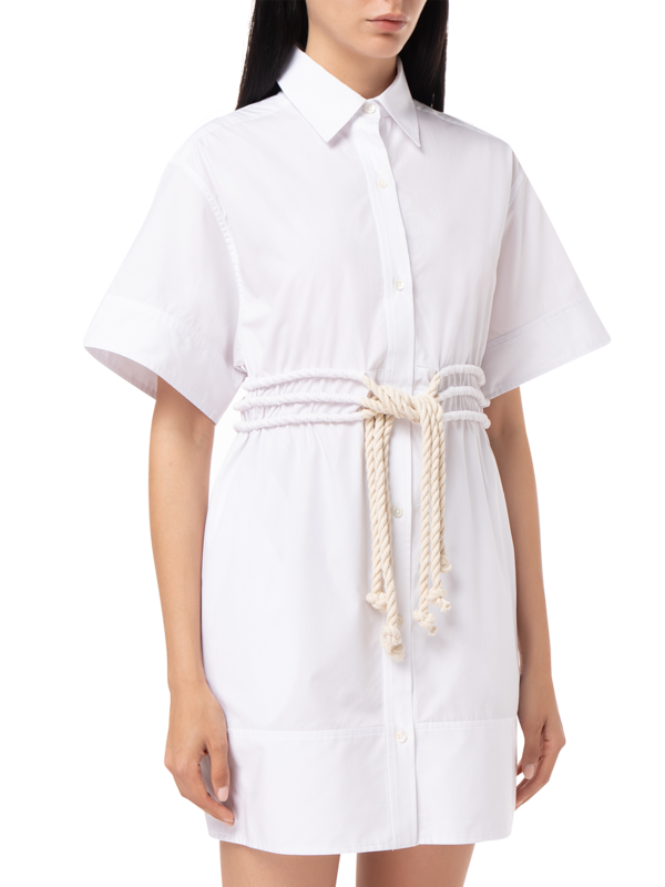 FIONA SHORT SLEEVE MINI DRESS WITH TIE WAIST