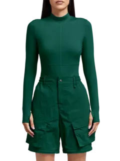 بودي سوت بأكمام طويلة من نسيج معاد تدويره