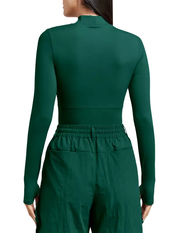 بودي سوت بأكمام طويلة من نسيج معاد تدويره