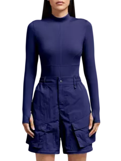 بودي سوت بأكمام طويلة من نسيج معاد تدويره