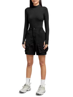 بودي سوت بأكمام طويلة من نسيج معاد تدويره