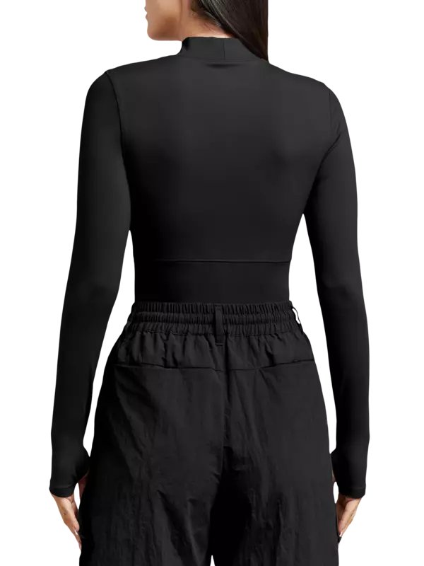 بودي سوت بأكمام طويلة من نسيج معاد تدويره