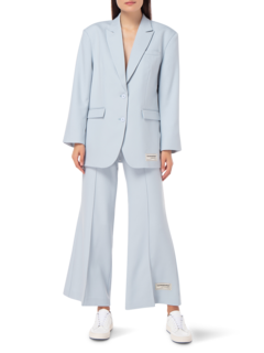 RE-FORM100 WIDE LEG PLEATED PANTS
