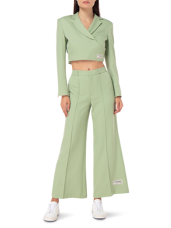RE-FORM100 WIDE LEG PLEATED PANTS