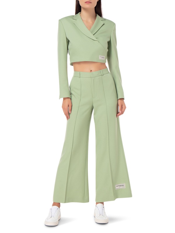 RE-FORM100 WIDE LEG PLEATED PANTS