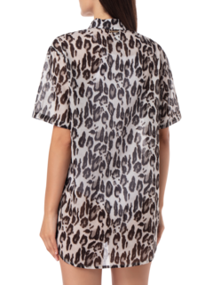 TRIANGLE BRA LUREX ANIMAL PRINT