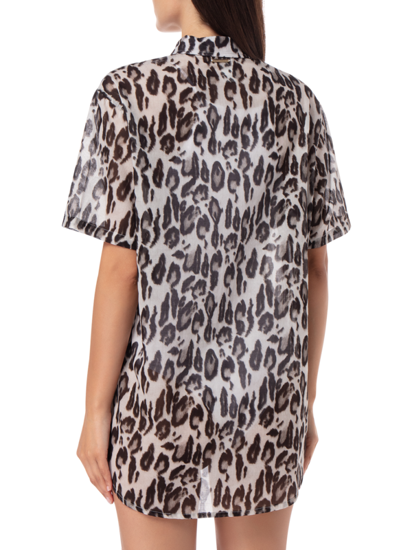 TRIANGLE BRA LUREX ANIMAL PRINT