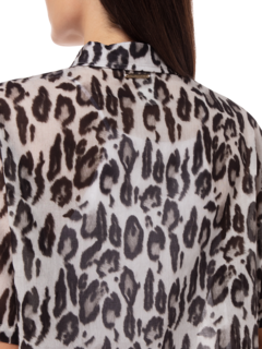 TRIANGLE BRA LUREX ANIMAL PRINT