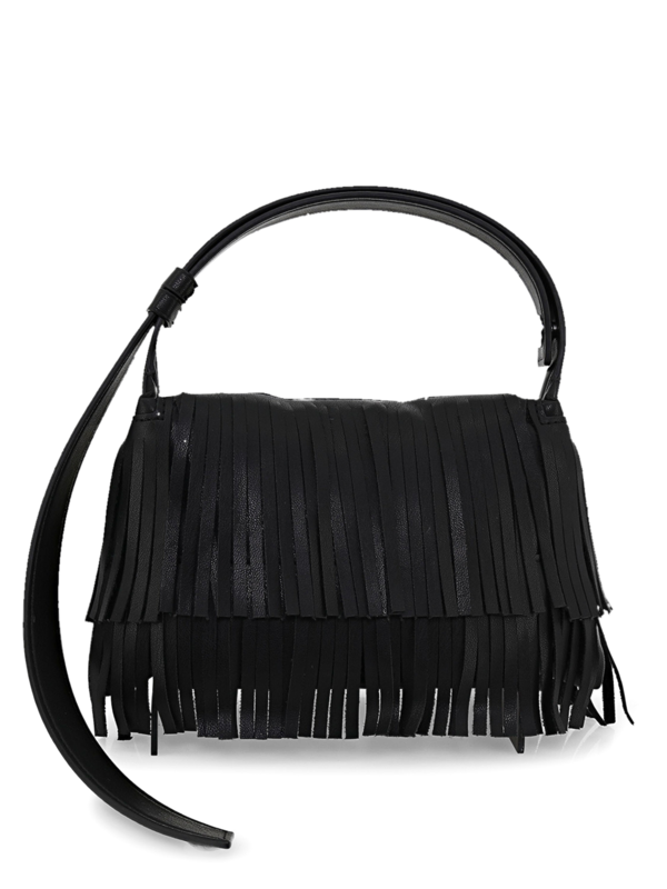 Vintage Fringed Bag with Adjustable Long Strap
