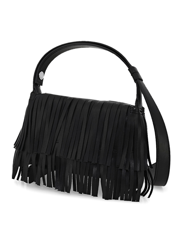 Vintage Fringed Bag with Adjustable Long Strap
