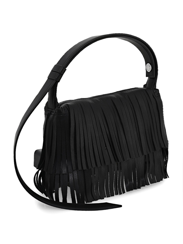 Vintage Fringed Bag with Adjustable Long Strap
