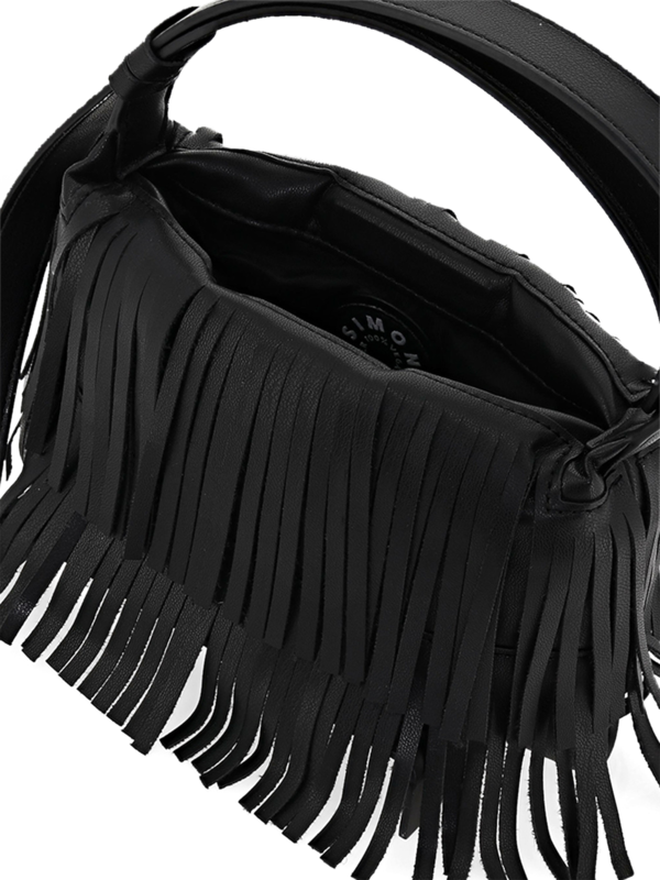 Vintage Fringed Bag with Adjustable Long Strap