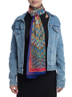 Multi-colored Looped Design Scarf