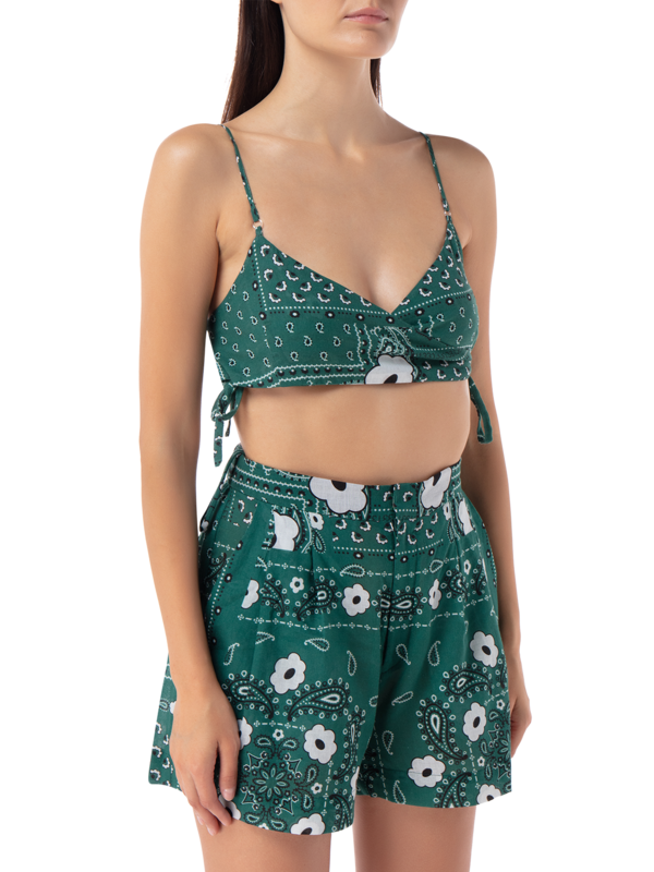 Cotton Muslin Printed Bralette