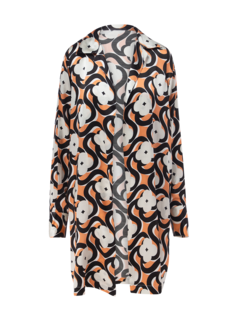 Satin Silk Printed Jacket