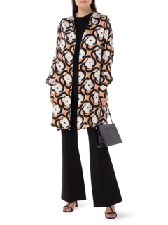 Satin Silk Printed Jacket