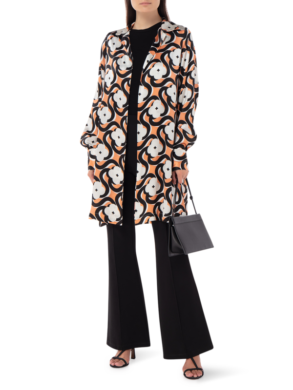Satin Silk Printed Jacket