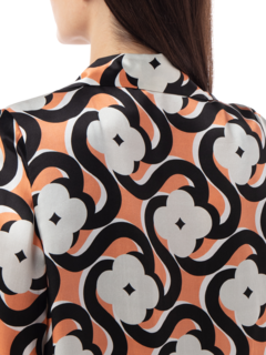 Satin Silk Printed Jacket
