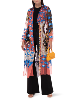 Embroidered Organza Lace Mix Jacket