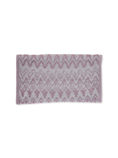 Pink-and-Grey Shawl with Wave Design
