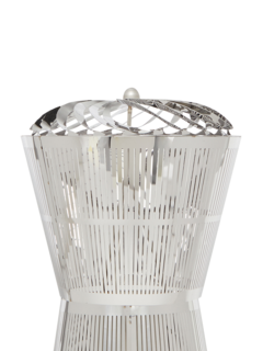 Hourglass-shaped Silver Diffuser