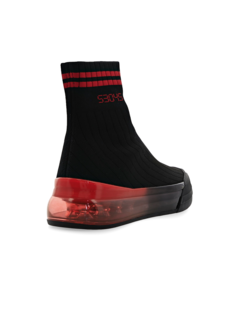 Slip-On Sock Sneakers with Ombré Rubber Soles