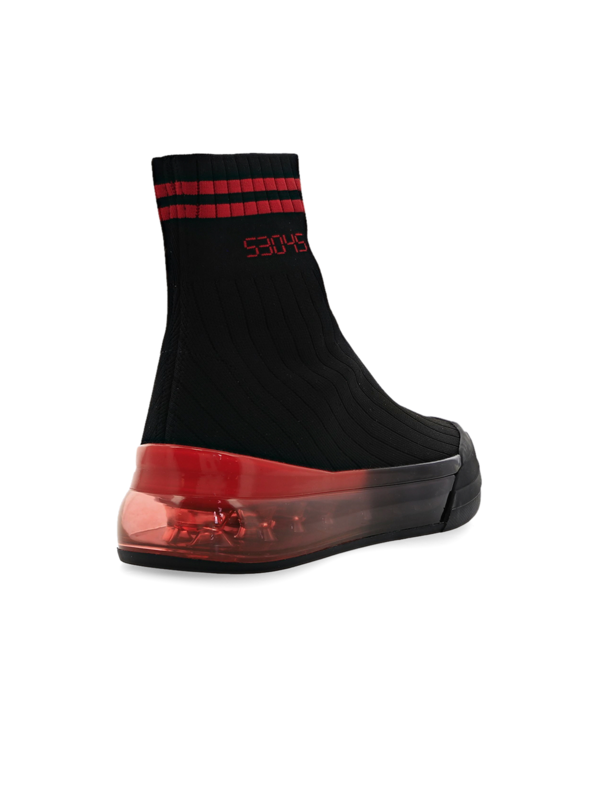 Slip-On Sock Sneakers with Ombré Rubber Soles
