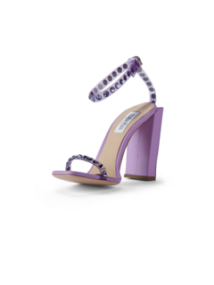 CRYSTAL PVC ANKLE STRAP HIGH HEEL SANDAL