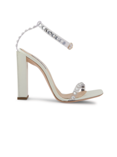 CRYSTAL PVC ANKLE STRAP HIGH HEEL SANDAL