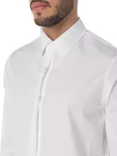 قميص سامي بأكمام طويلة وقصة عادية