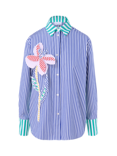 Aveiro Striped Cotton Long Sleeve Shirt