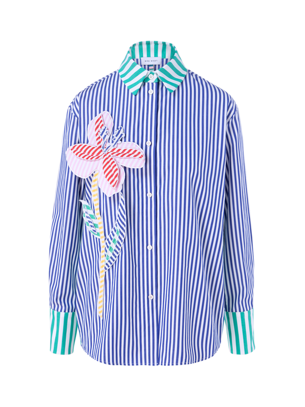 Aveiro Striped Cotton Long Sleeve Shirt