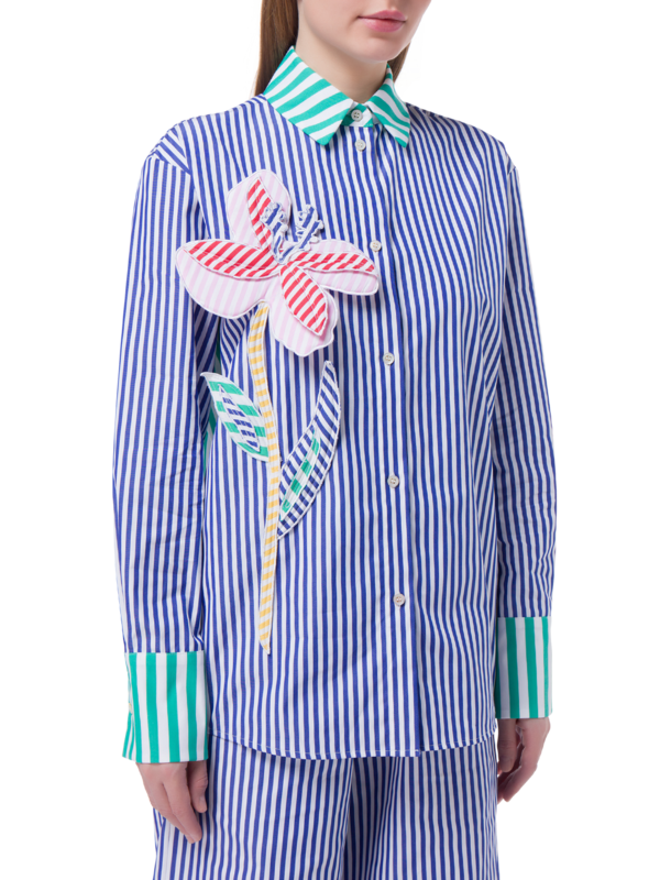 Aveiro Striped Cotton Long Sleeve Shirt