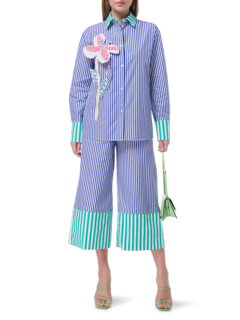 Aveiro Striped Cotton Long Sleeve Shirt