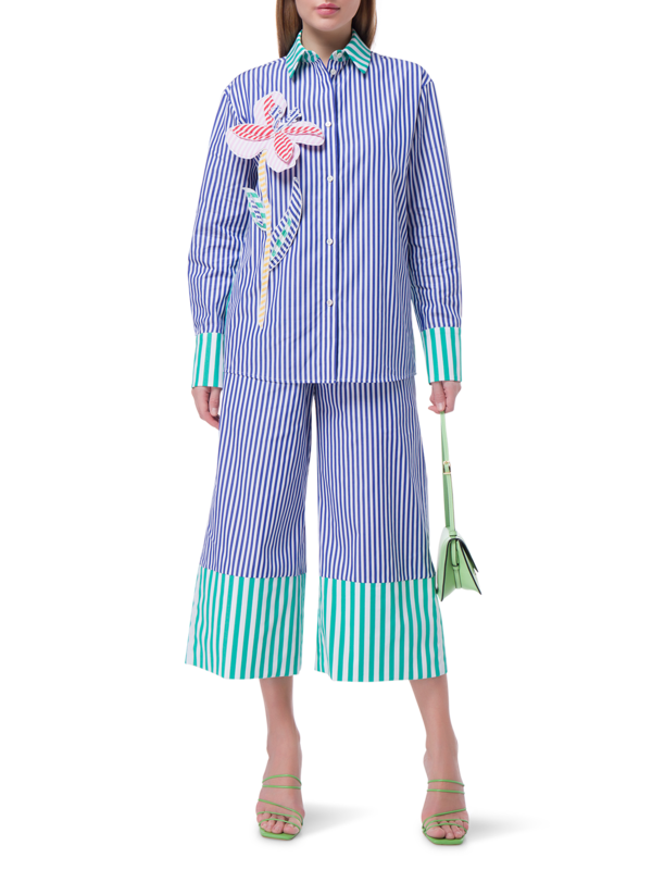 Aveiro Striped Cotton Long Sleeve Shirt