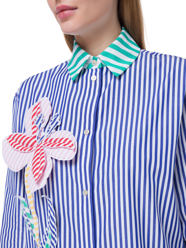 Aveiro Striped Cotton Long Sleeve Shirt