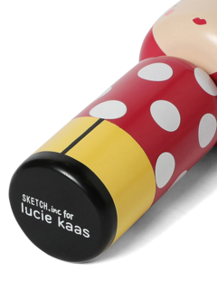 Red Kokeshi Figurine