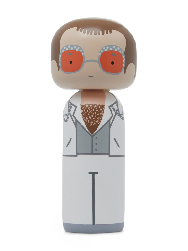 Kokeshi Doll I Elton in White