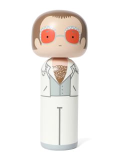 White Kokeshi Figurine